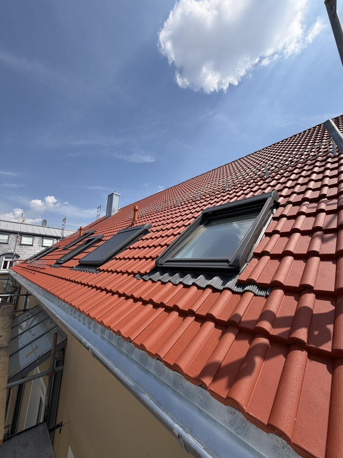Thermische Dachsanierung, Stadthaus im Bismarckviertel Augsburg nachher